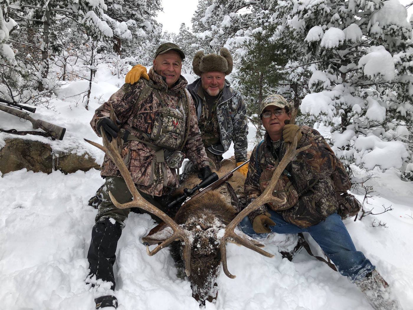 Elk shot at 400 yards with Quigley-Ford Long RangeScope